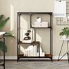 vidaXL Bookshelf 3-Tier 81 x 36 x 115 cm Smoked Oak