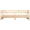 vidaXL Pull-out Day Bed without Mattress 2x(80x200) cm Solid Wood Pine