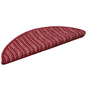 vidaXL Self-adhesive Stair Mats 15 pcs 56 x 17 x 3 cm Non-Slip Red