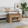 vidaXL Coffee Table Artisan Oak 79x49x41 cm Engineered Wood