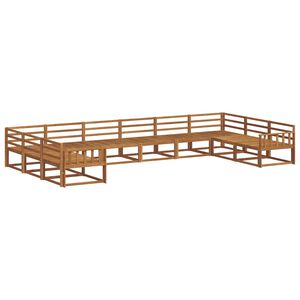vidaXL Outdoor Sofa Set 10 pcs Natural Solid Acacia Wood