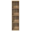 vidaXL Book Cabinet Artisan Oak 36x30x143 cm Engineered Wood