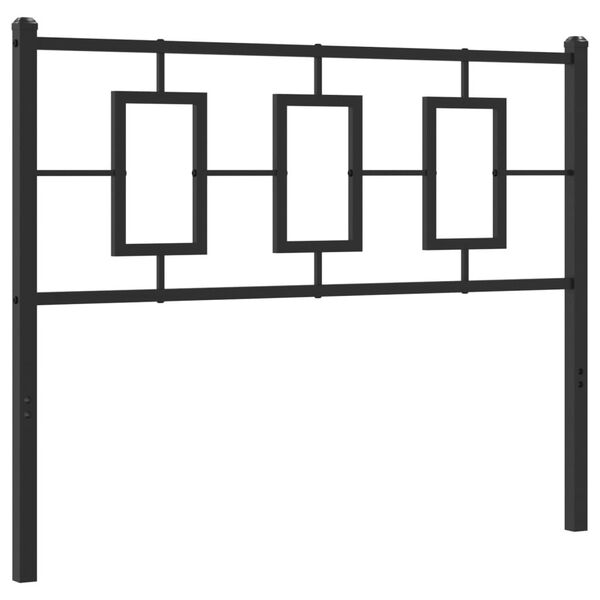 vidaXL Metal Replace Headboard Black 107 cm