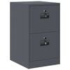 vidaXL File Cabinet Anthracite 44 x 50 x 74.5 cm Cold-Rolled Steel