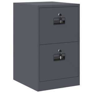 vidaXL File Cabinet Anthracite 44 x 50 x 74.5 cm Cold-Rolled Steel