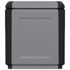 vidaXL Garden Storage Box 54x53x57 cm 130 L Dark Grey and Black