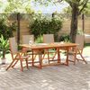 vidaXL Folding Garden Chairs 4 pcs Solid Wood Acacia and Textilene