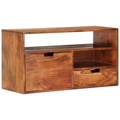 vidaXL TV Cabinet 80x30x42 cm Solid Acacia Wood