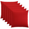 vidaXL Cushion Cover 6 pcs HEERLEN Red 55 x 55 cm Fabric