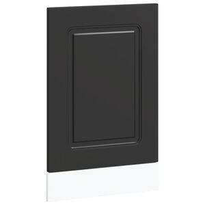 vidaXL Dishwasher Panel&nbsp;Kalmar&nbsp;Black 45x1.5x57 cm Engineered Wood