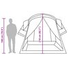 vidaXL Family Tent Tunnel 8-Person Blue Waterproof