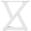 vidaXL Coffee Table Legs 2 pcs White 30x(30-31.3) cm Steel