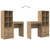 vidaXL Desk with Drawer 2 pcs Artisan Oak