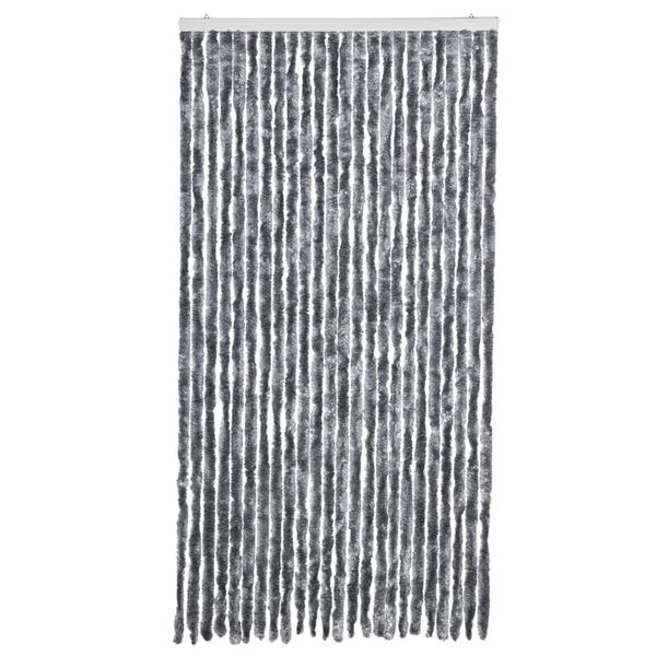 vidaXL Fly Curtain Silver 100x200 cm Chenille