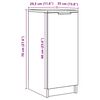 vidaXL Shoe Cabinet Old Wood 29.5x35x70 cm Engineered Wood