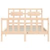 vidaXL Bed Frame without Mattress Small Double Solid Wood Pine