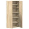 vidaXL Shoe Cabinet with Door Brown 80 x 35.5 x 180 cm Engineered wood
