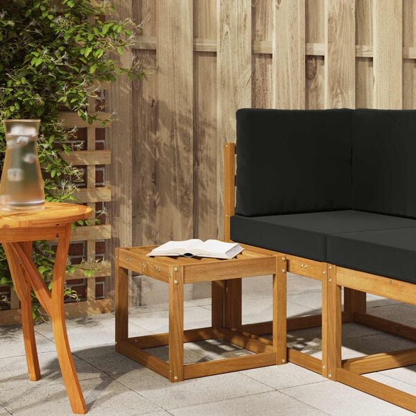 vidaXL Stool Bench Natural 43 x 43 x 37 cm Solid Acacia Wood