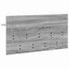 vidaXL Wall-Mounted Coat Rack with Shelf Grey Sonoma 80 x 40 x 12 cm
