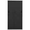 vidaXL Office Cabinet with Sliding Door Anthracite 90x40x180 cm Steel