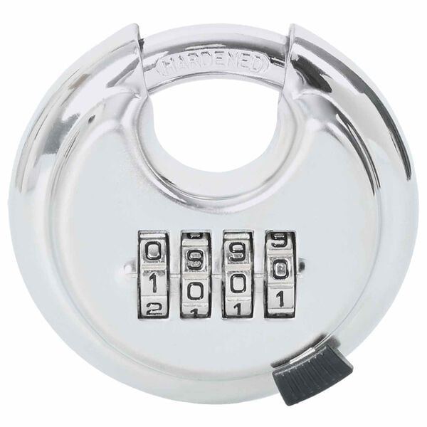 vidaXL Discus Locks with Keys 2 pcs Silver 7 x 2.3 x 7 cm