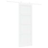 vidaXL Sliding Door White 78 x 211 cm Solid Pine Wood