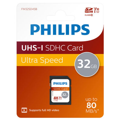Philips SDHC Memory Card 32GB UHS-I U1 V10
