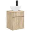 vidaXL Wall-mounted Sink Vanity Sonoma Oak 39 x 35 x 63 cm