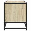 vidaXL TV Cabinet Sonoma Oak 100x34.5x40 cm Engineered Wood and Metal