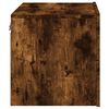 vidaXL Wall-mounted Bedside Cabinets with LED Lights 2 pcs Smoked Oak