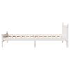 vidaXL Bed Frame without Mattress White 75x190 cm Small Single Solid Wood Pine