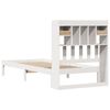 vidaXL Bookcase Bed without Mattress White 90x200 cm Solid Wood Pine