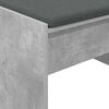 vidaXL Hall Bench with Cushion Concrete Grey 83 x 38 x 40 cm