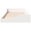 vidaXL Bed Frame White 80 x 200 cm Solid Pine Wood