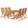 vidaXL 5 Piece Garden Dining Set Solid Wood Acacia