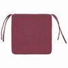 vidaXL Seat Cushions 4 pcs Wine Red 40 x 40 x 3 cm Fabric