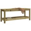 vidaXL Garden Bench 108x35x45 cm Impregnated Wood Pine