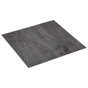 vidaXL Flooring Planks Black and Grey 5.11 m&sup2; 55 pcs PVC