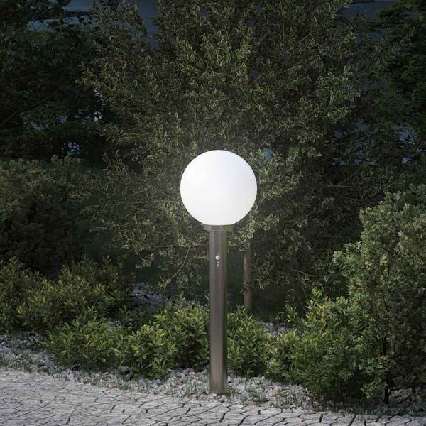 vidaXL Bollard Light with Sensor 80 cm Stainless Steel IP44
