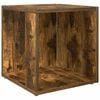 vidaXL Side Table Smoked Oak 33x33x34.5 cm Engineered Wood
