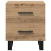 vidaXL Bedside Cabinet with Drawer 2 pcs Artisan Oak 40 x 35 x 47.5 cm