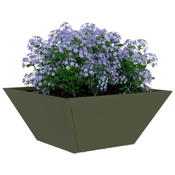 vidaXL Garden Planter 5 pcs Olive Green 35 x 35 x 15 cm