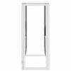 vidaXL Console Table Silver 70x30x70 cm Stainless Steel and Glass