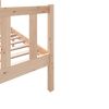 vidaXL Bed Frame without Mattress Solid Wood 100x200 cm (810072+814179)
