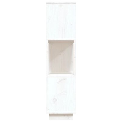 vidaXL Book Cabinet/Room Divider White 80x25x101 cm Solid Wood Pine