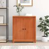 vidaXL Sideboard Wax Brown 70 x 35 x 80 cm Solid Pine Wood