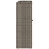 vidaXL Storage Cabinet with Shelf Grey 100 x 36 x 102 cm Rattan