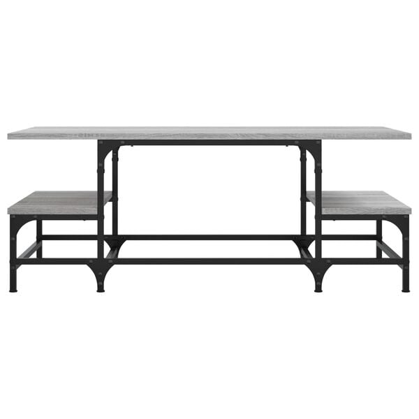 vidaXL Coffee Table Grey Sonoma 100x50.5x40 cm Engineered Wood
