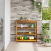 vidaXL Garden Cabinet Natural 90 x 40 x 90cm Solid Acacia Wood