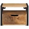 vidaXL Wall-mounted Bedside Cabinet 35x35x25 cm Solid Wood Acacia